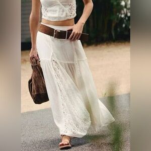 Thirty/Thirty Lace Insert Maxi Skirt